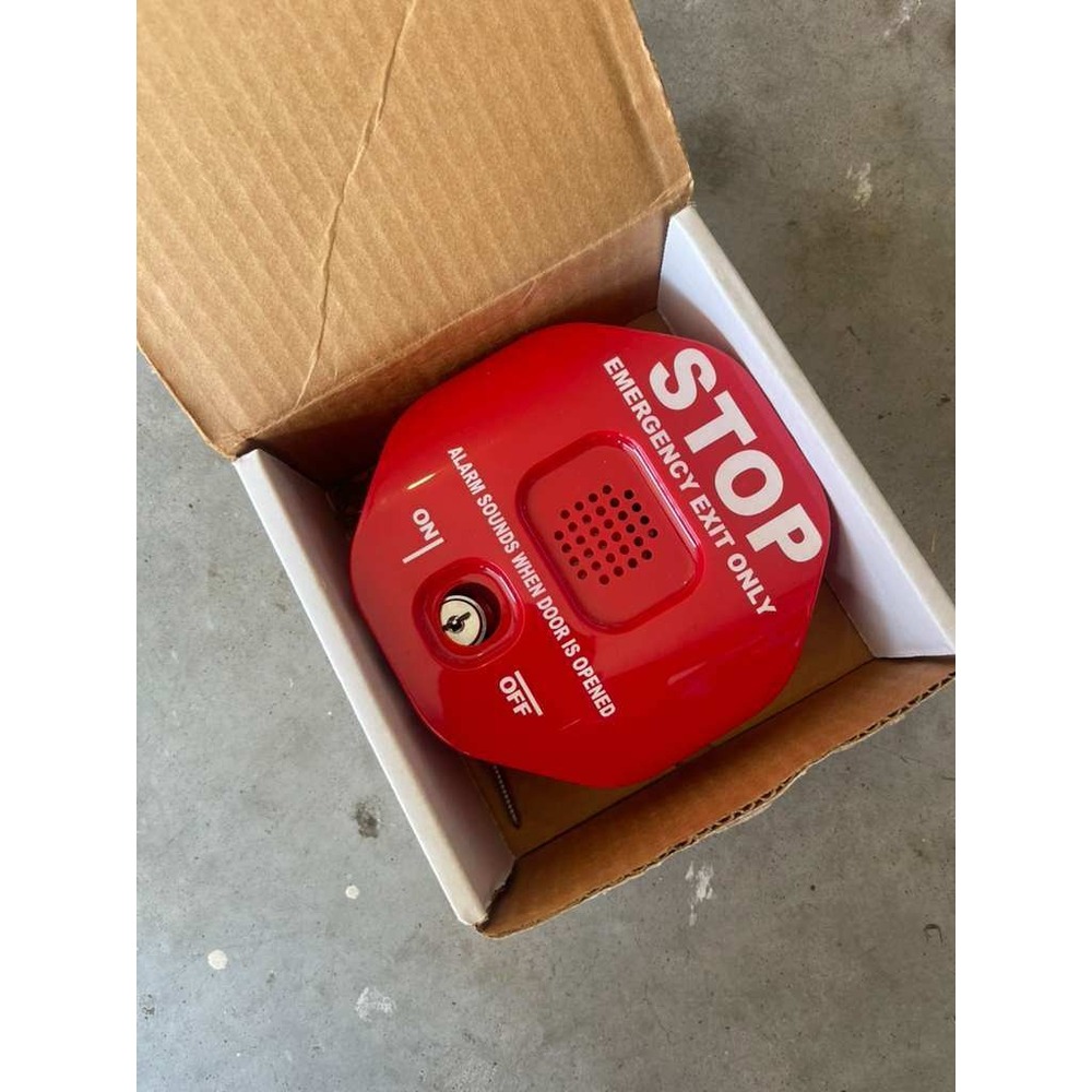 STI STI-6400 Exit Stopper Emergency Exit Door Alarm Red Key Operated Security